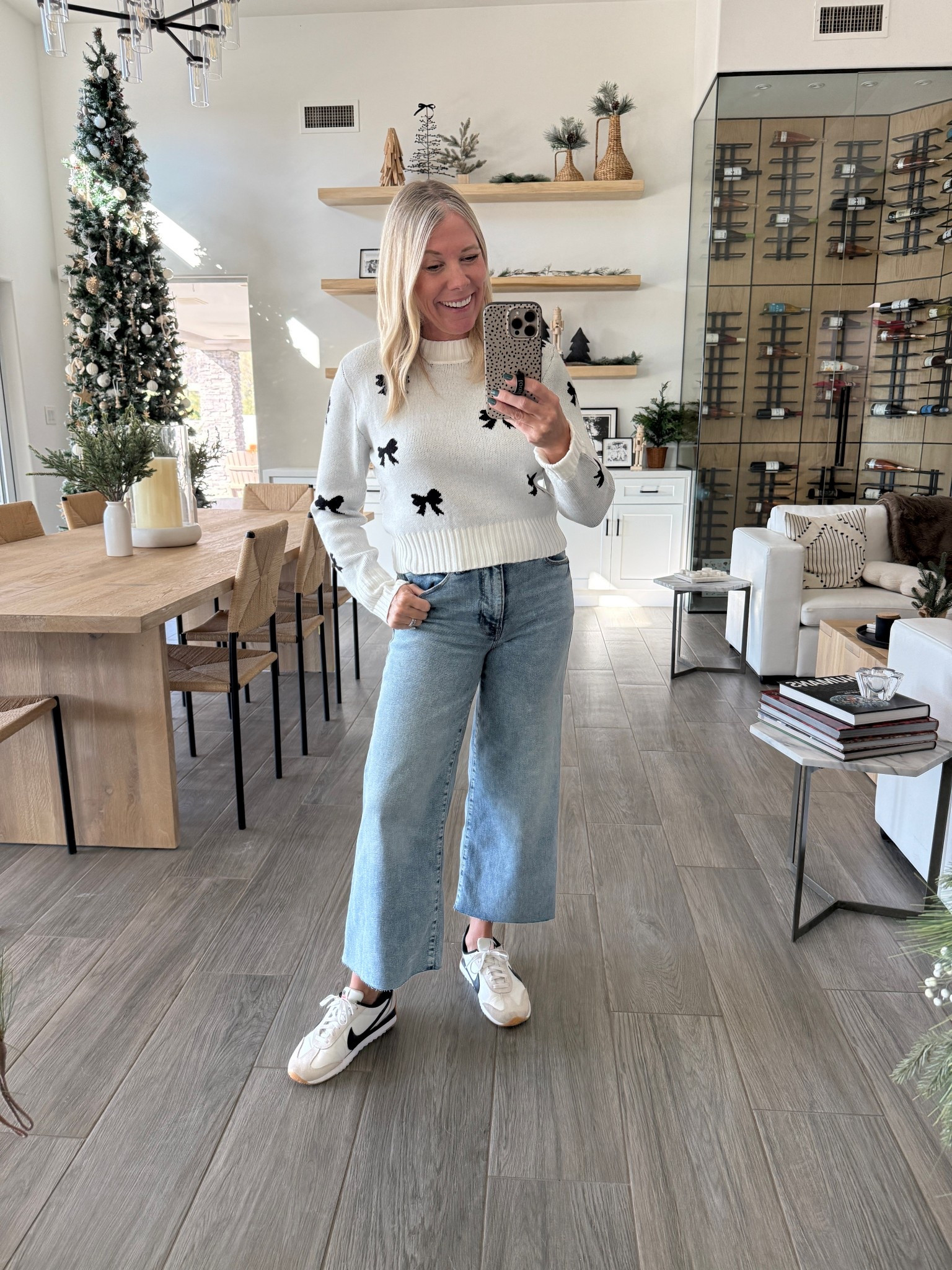 I sized up in the sweater to a medium. 2/26 jeans and Nike sneakers size 8

#LTKFindsUnder50 #LTKOver40 #LTKdayinmylife