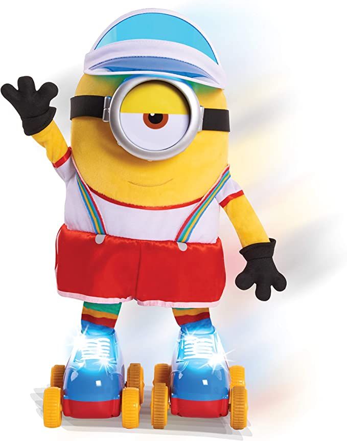 Minions: Rise of Gru Roller Skate Stuart Lights and Sounds Interactive Feature Plush, by Just Pla... | Amazon (US)
