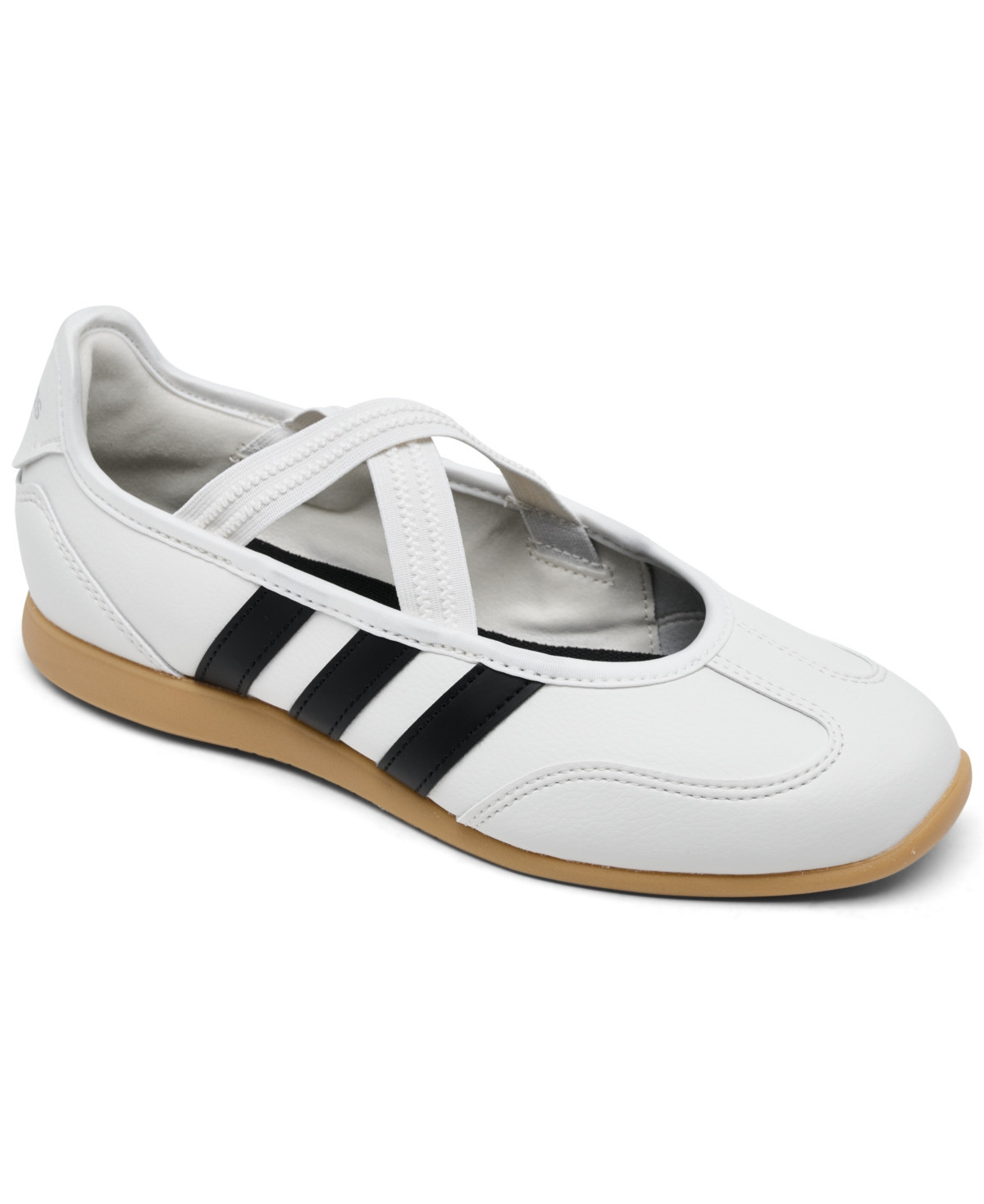 Adidas Big Girls Barreda Mary Jane Lifestyle Sneakers - White,Black | Macy's