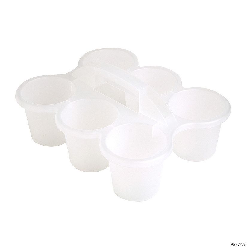 Clear 6-Cup Storage Caddies - 6 Pc. | Oriental Trading Company