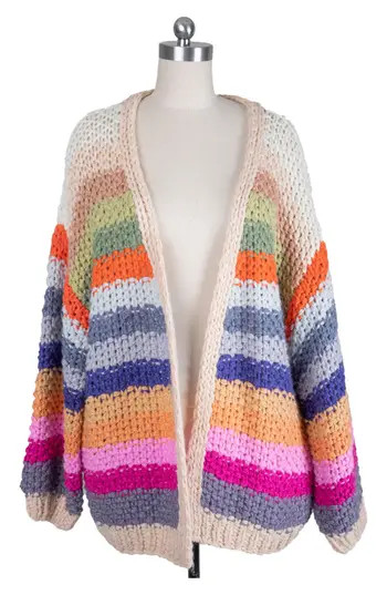 SAACHI Mayflower Multicolor Cardigan in Beige Multi at Nordstrom Rack | Nordstrom Rack
