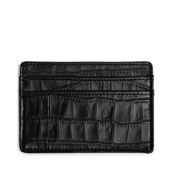 Slim Card Case | Full grain leather Black Onyx | Leatherology