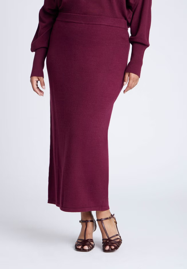 Sweater Column Skirt | Eloquii