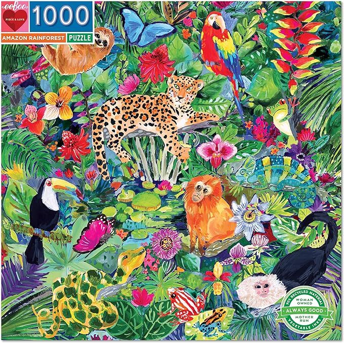 Eeboo, Amazon Rainforest Puzzle 1000 Piece | Amazon (US)