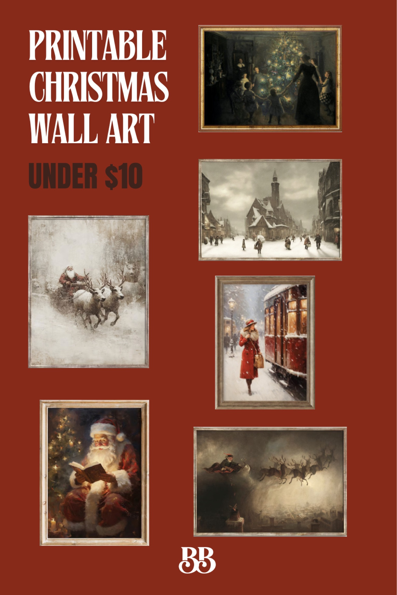 Budget-friendly Christmas decor - printable holiday wall art 

#LTKHome #LTKSeasonal #LTKStyleTip