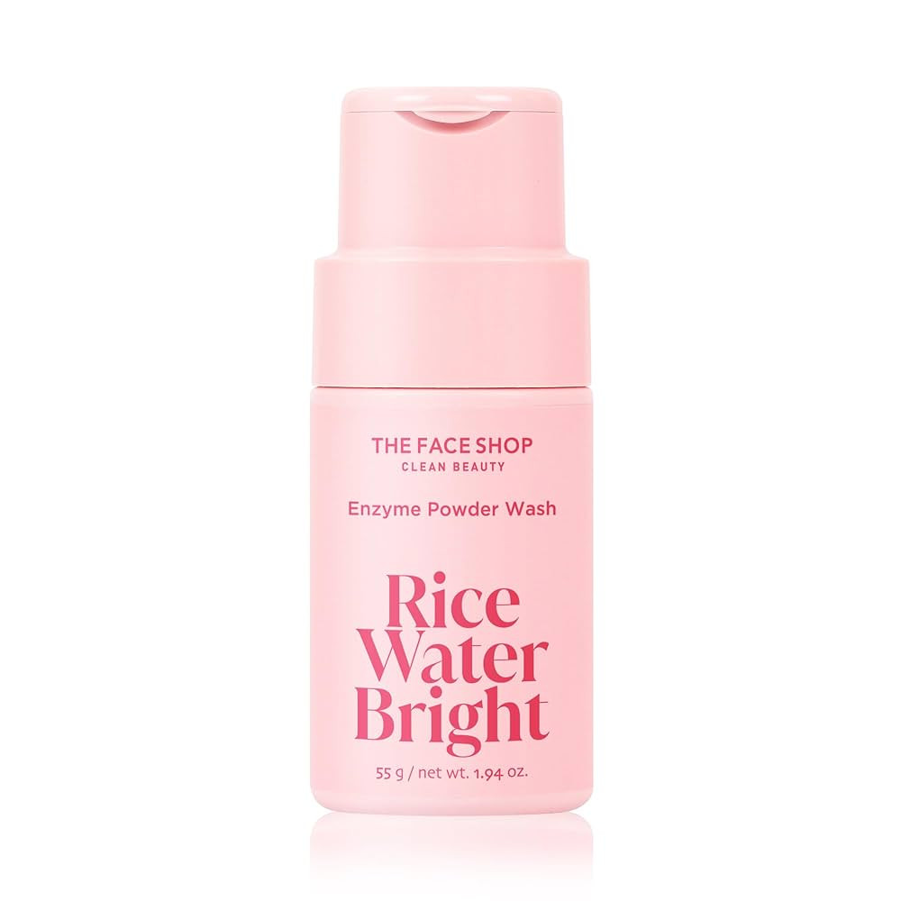 The Face Shop Rice Water Bright Enzyme Powder Wash, Gentle Exfoliating Cleanser with AHAs, Radian... | Amazon (US)