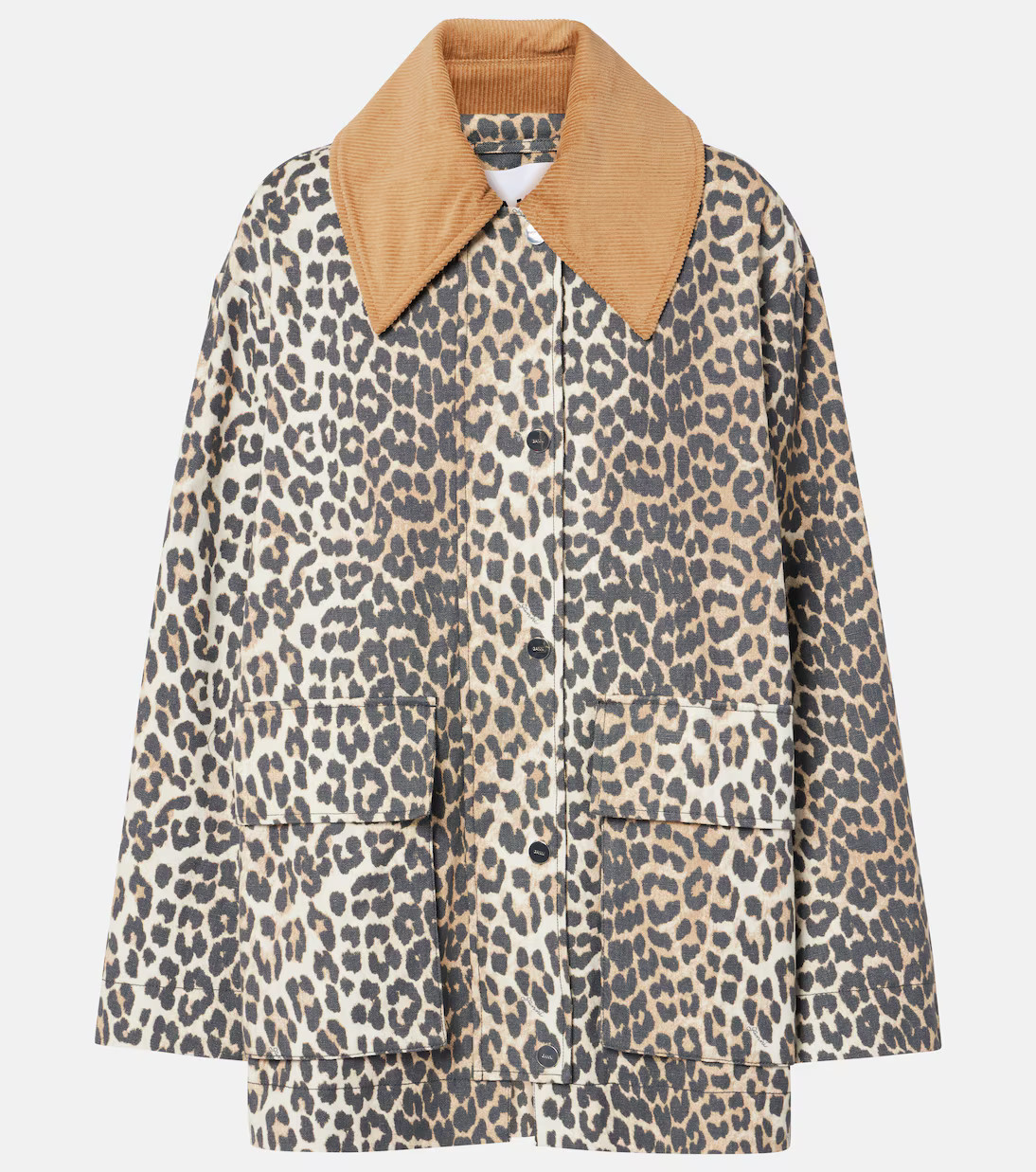 Leopard-print canvas jacket | Mytheresa (UK)