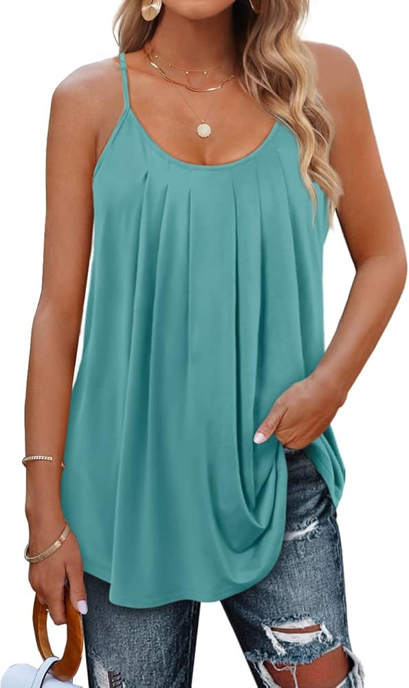 Geifa Summer Tank Tops for Women Vacation Outfits 2025 Fashion Trendy Clothes | Amazon (US)