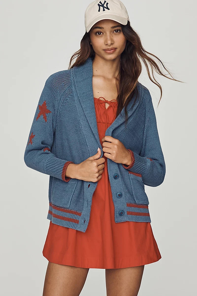 Lawson American Flag Cardigan | Shop Simon