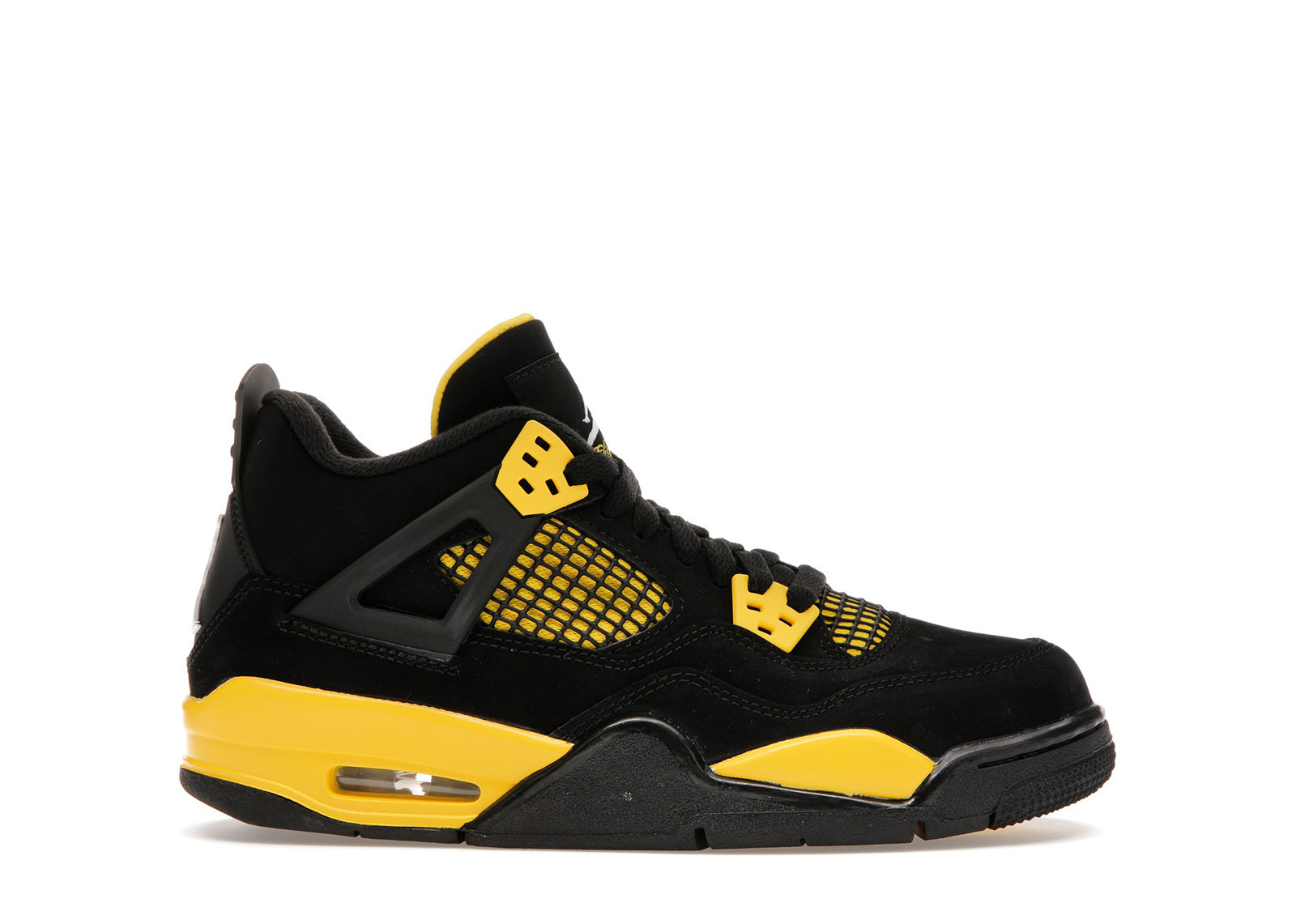 Jordan 4 Retro Thunder (2023) Sneakers in Black/Tour Yellow | StockX