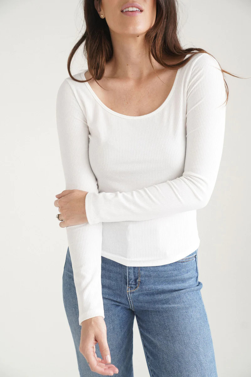 CJ's Favorite Ribbed Long Sleeve | Carly Jean Los Angeles