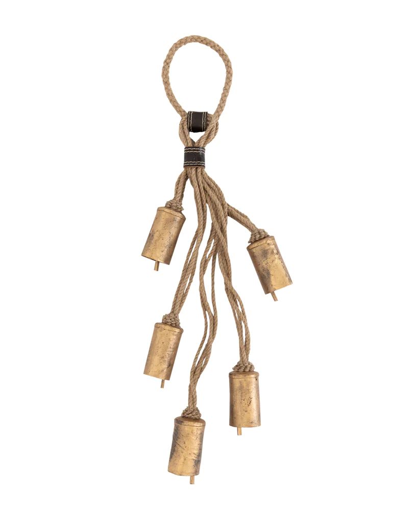 Jute Sleigh Bells Door Hanger | McGee & Co.