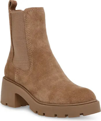 Steve Madden Haylan Chelsea Boot in Grey Suede at Nordstrom, Size 8.5 | Nordstrom