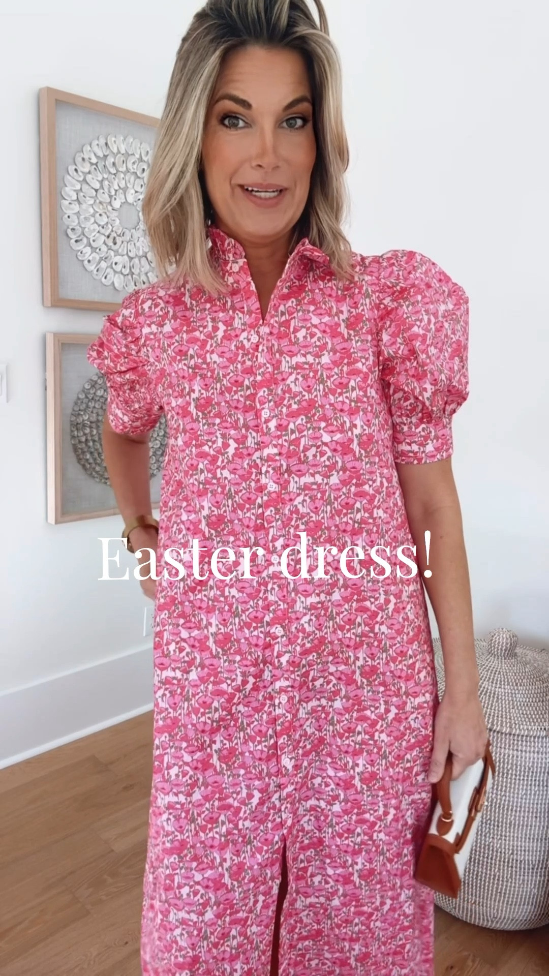 Easter Dress option!  Wearing size small. This has functional front buttons all the way down and pockets!  I am in size small.  

#LTKTall #LTKgrwm #LTKOver40