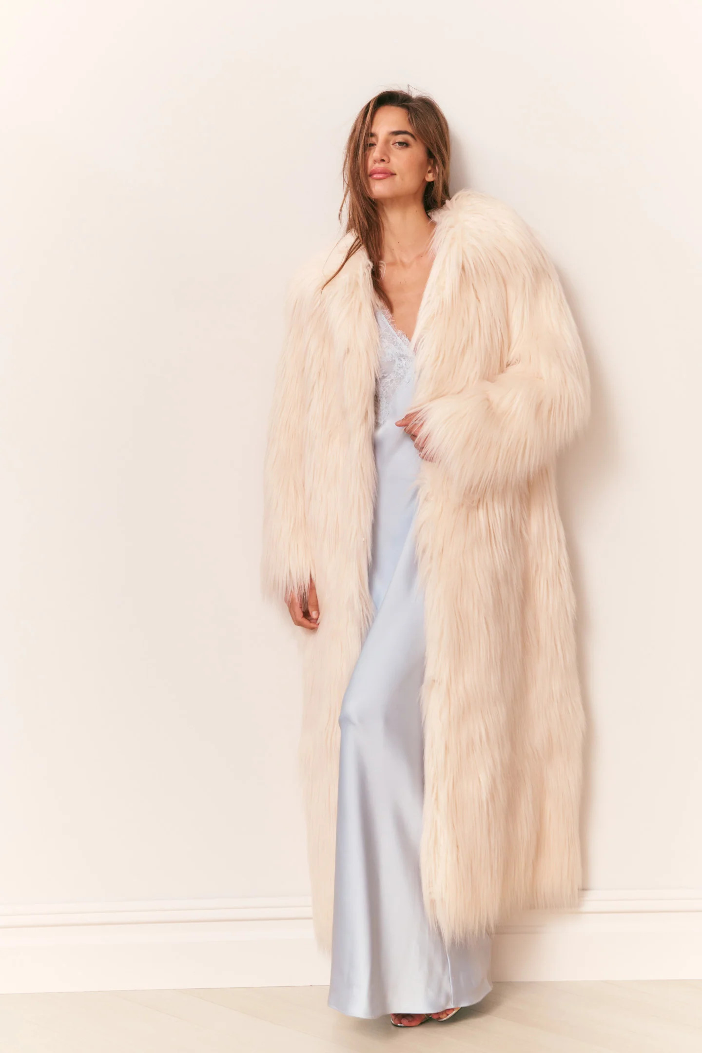 Valia Long Faux Fur Coat | LoveShackFancy