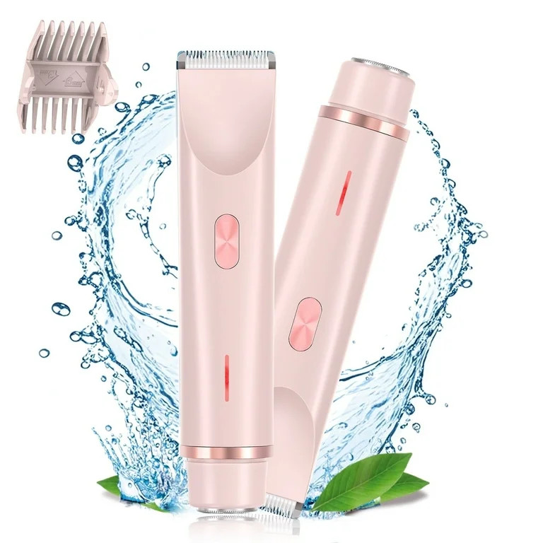 MichPong Body Trimmer for Woman Bikini Face Dual-Head Electric Razor USB Rechargeable Wet Dry Use | Walmart (US)