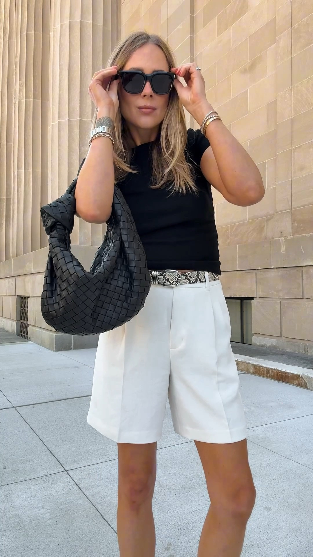 Fashion Jackson, summer outfit, white shorts, black tee @Aritzia

#LTKOver40 #LTKSeasonal #LTKootd