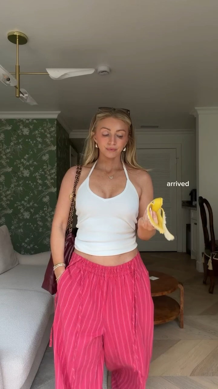 Red pants- xs
Tank- 4 

White dress- xs 

Maxi dress- small 

Workout set- small 

Pink set- small 

White set- small 

White tunic- xs 
Shorts- s  

#LTKPetite #LTKmomlife #LTKootd