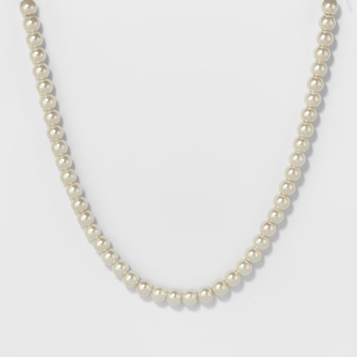 Short Pearl Necklace - A New Day™: Lobster Claw Clasp, 3 Inch Extender, Glass & Plastic Beads | Target