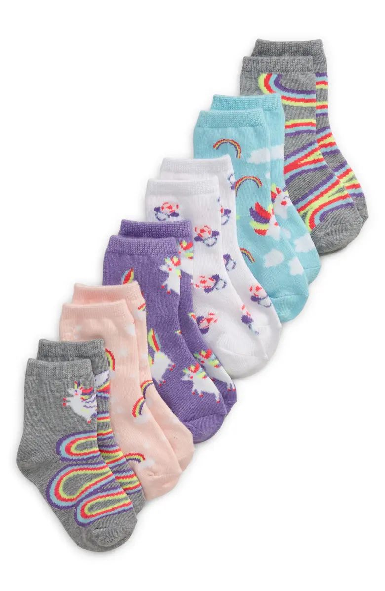 Kids' Assorted 6-Pack Quarter Socks | Nordstrom