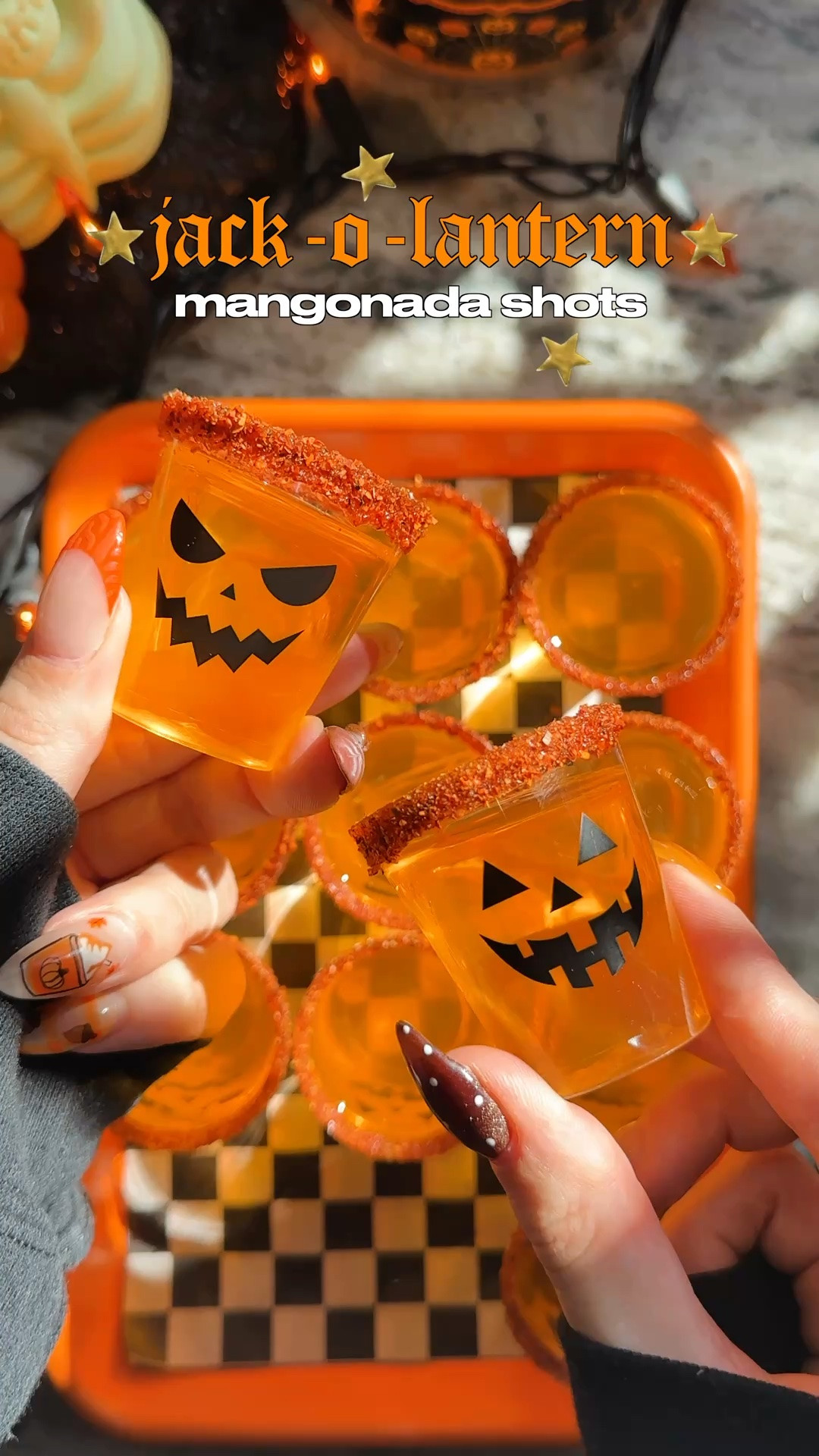 halloween shots, but make them spicy 🎃🌶️✨