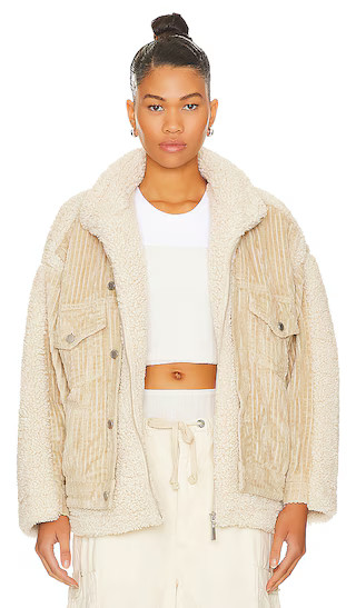 Double Glazed Jacket in Beige | Revolve Clothing (Global)