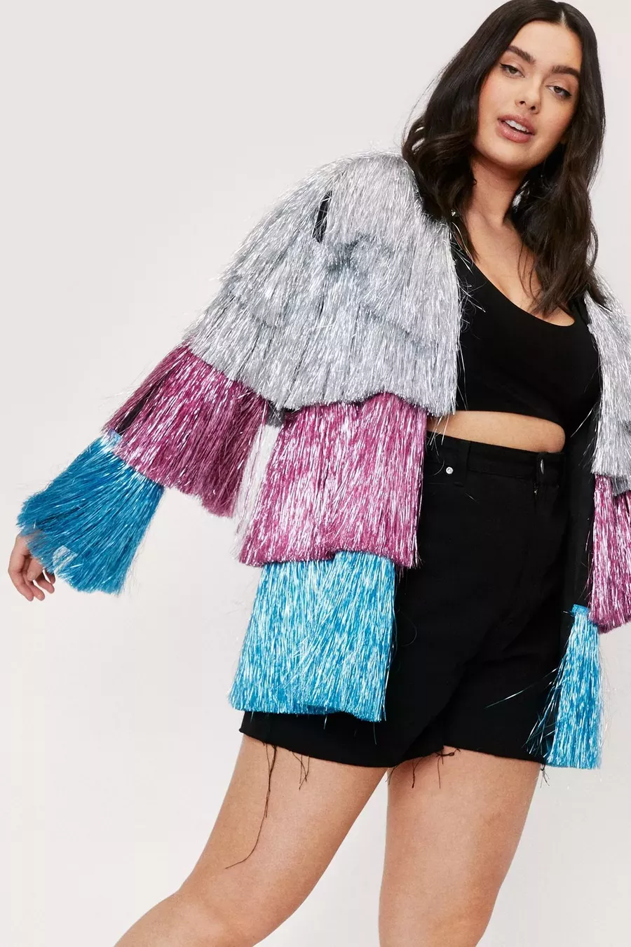 Longline Tinsel Fringe Jacket curated on LTK