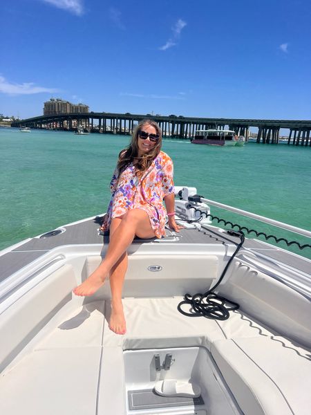 Buddylove swimsuit coverup / tunic in size small (oversized) - I’m obsessed with this lightweight fabric I have it in so many colors!! Wear with jeans, a swimsuit or anything in between!

Destin Florida
Crab island Florida
Boating outfit 

#LTKswim #LTKtravel