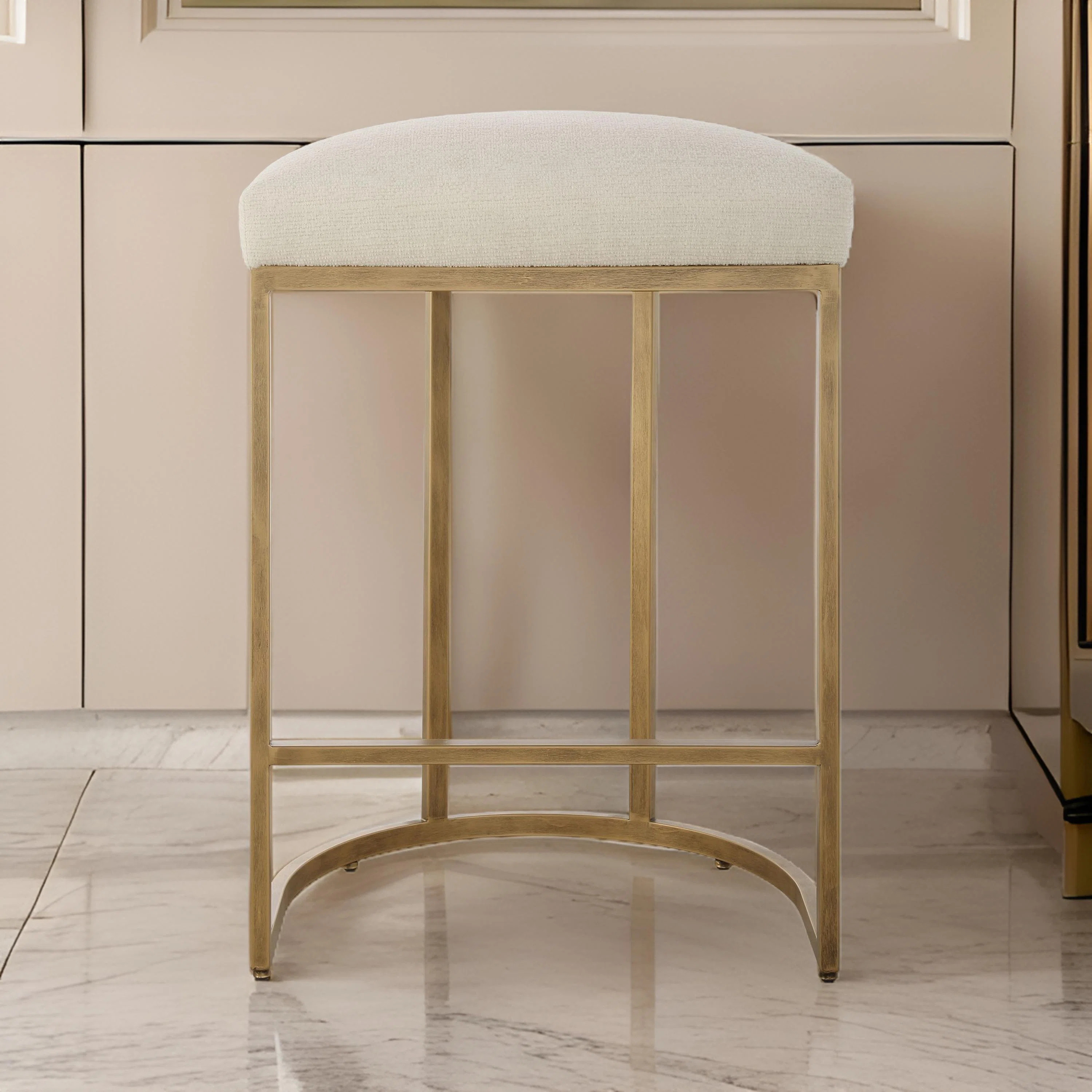 Gyn Counter Height Stool, Performance Fabric, Cantilever Base | Wayfair North America