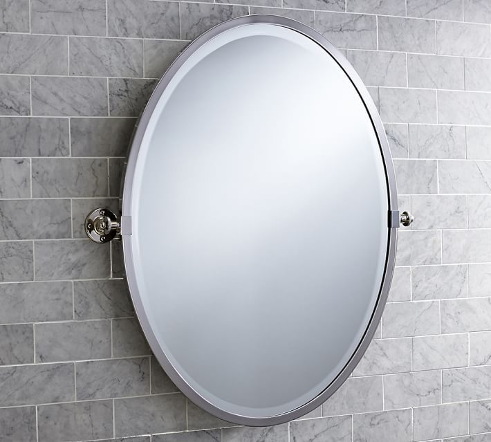 Kensington Oval Pivot Mirror | Pottery Barn (US)