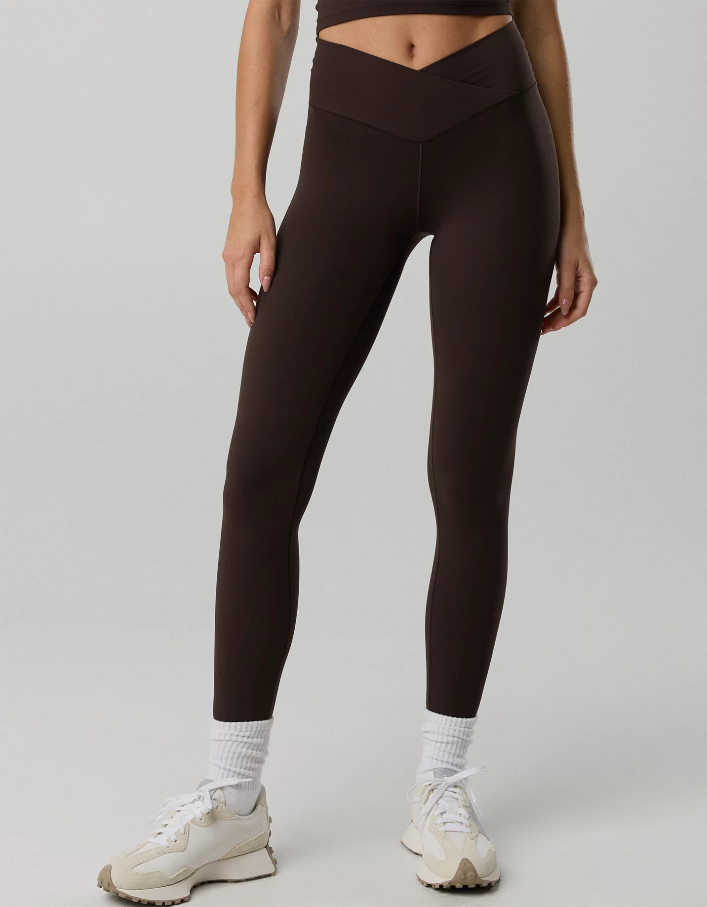 OFFLINE By Aerie Real Me High Waisted Crossover Legging | American Eagle Outfitters (US & CA)