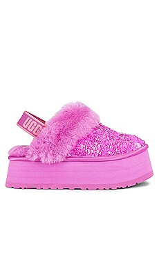 UGG Funkette Chunky Sequin Slipper in Echinacea from Revolve.com | Revolve Clothing (Global)