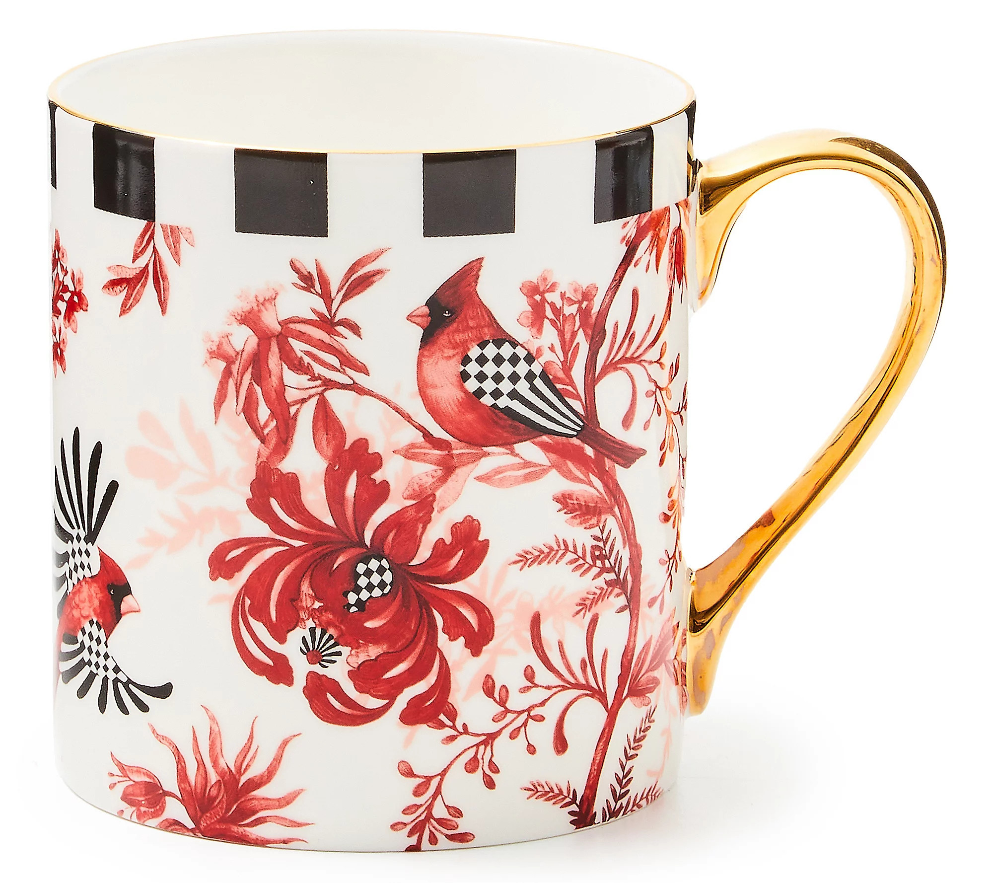 MacKenzie-Childs Cardinal Toile Mug | QVC