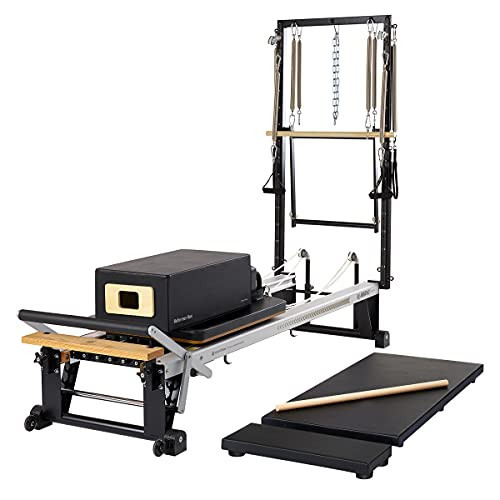Merrithew™ V2 Max Plus™ Reformer Bundle with Mat Converter, Reformer Box, Footstrap, Padded Platform Extender & Maple Roll-Up Pole - Professional Pilates Equipment | Amazon (US)