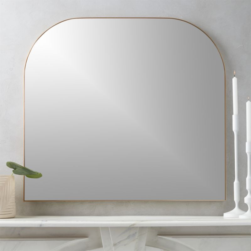Infinity Brass Mantel Mirror + Reviews | CB2 | CB2