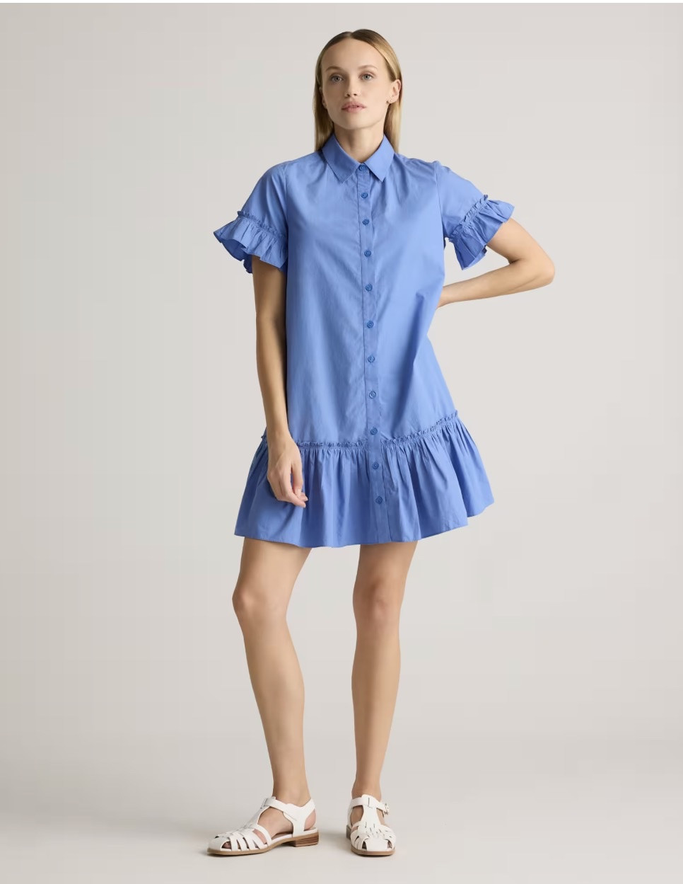 Summer dress - more colors available; really like the ruffle trim on this dress, a cute preppy feel 


@Quince #summer #preppydress #summeroutfit

#LTKU #LTKSeasonal #LTKOver40