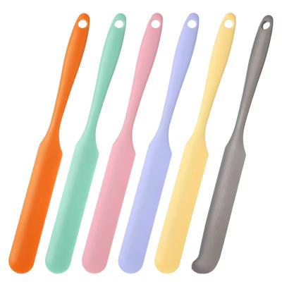 Unique Bargains Silicone Heat Resistant Non-Stick Long with Handle Jam Spatula Spreader Green/Pink/Purple/Yellow/Orange/Grey | Target
