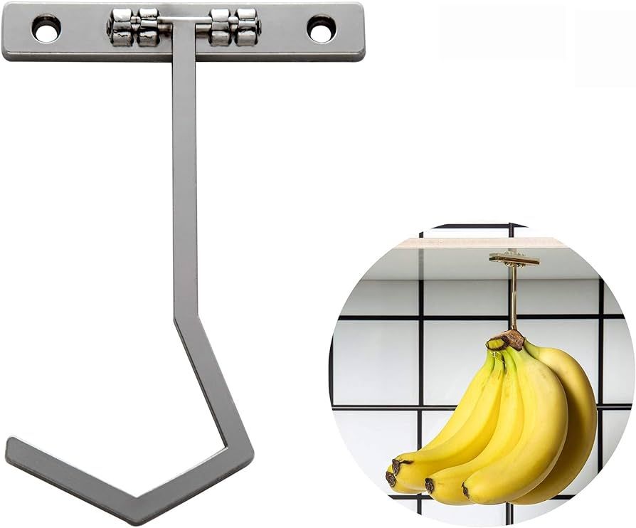 DIKALU Metal Banana Hanger - Under Cabinet Hook for Bananas or Other Kitchen Items. Keep Banana F... | Amazon (US)