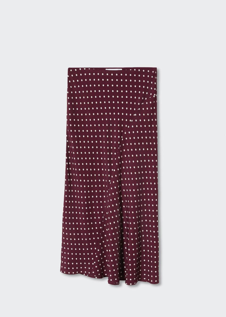 Jupe midi pois -  Femme | Mango France | MANGO (FR)