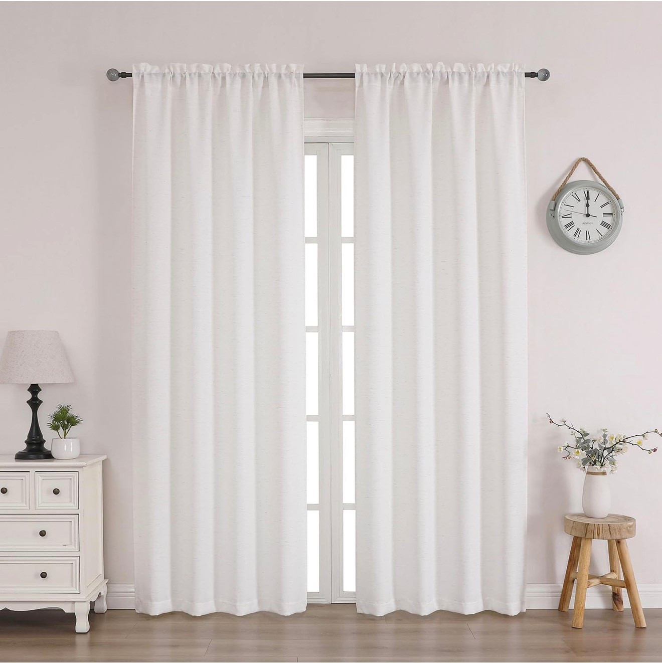 Chyhomenyc Cream Curtains 78 Inch Length 2 Panels Set, Faux Linen Textured Light Filtering Soft Airy Farmhouse Curtain Drapes for Living Room Bedroom, 40Wx78L #amazon

#LTKmomlife #LTKSaleAlert #LTKHome