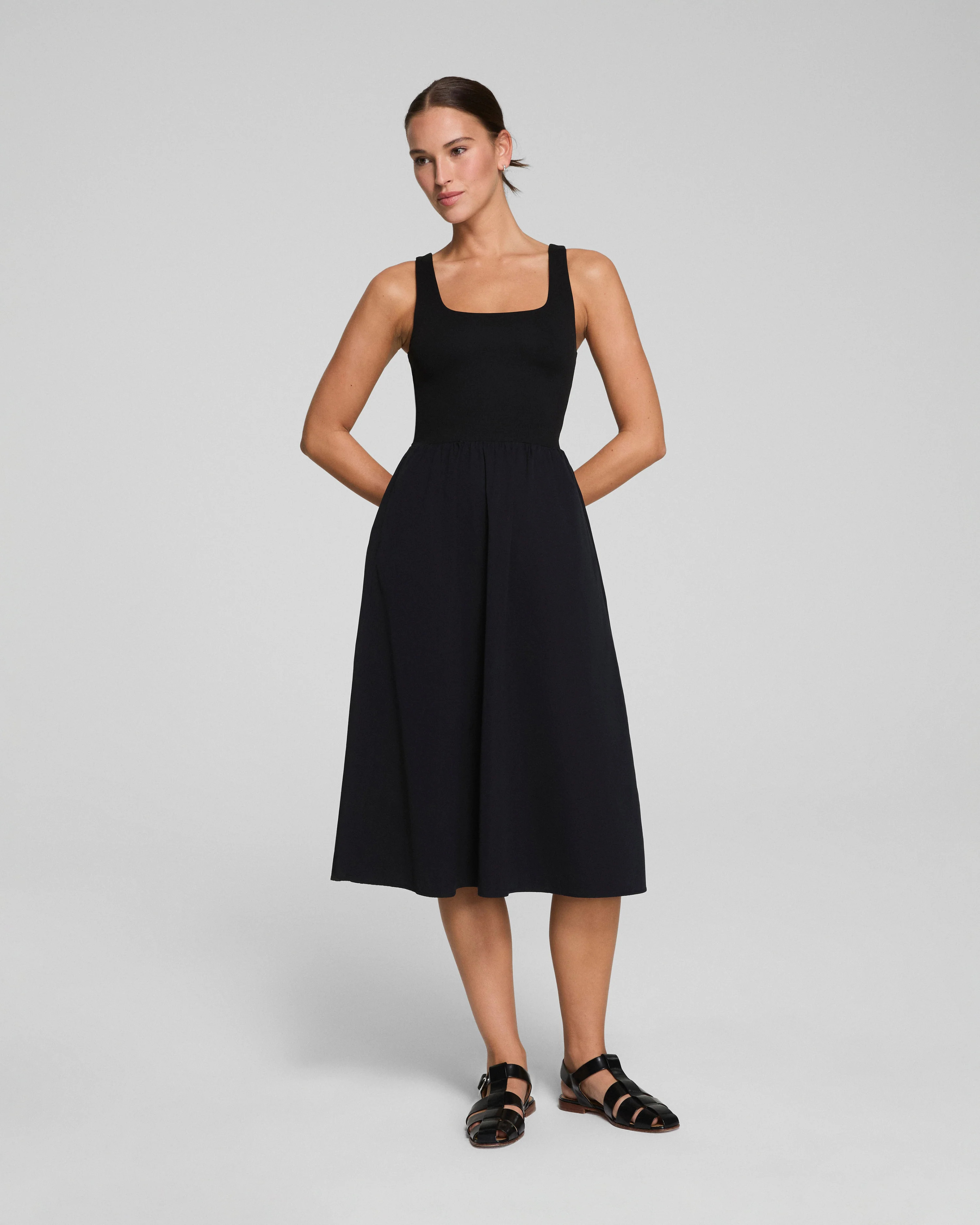 SPANXsmooth™ Jersey Scoop Neck Tank Midi Dress$138.00USD$99.00USD | Spanx