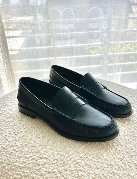 Black leather loafers from Rag and Bone. These were so soft and comfortable, you can immediately wear them for hours without having to break them in 