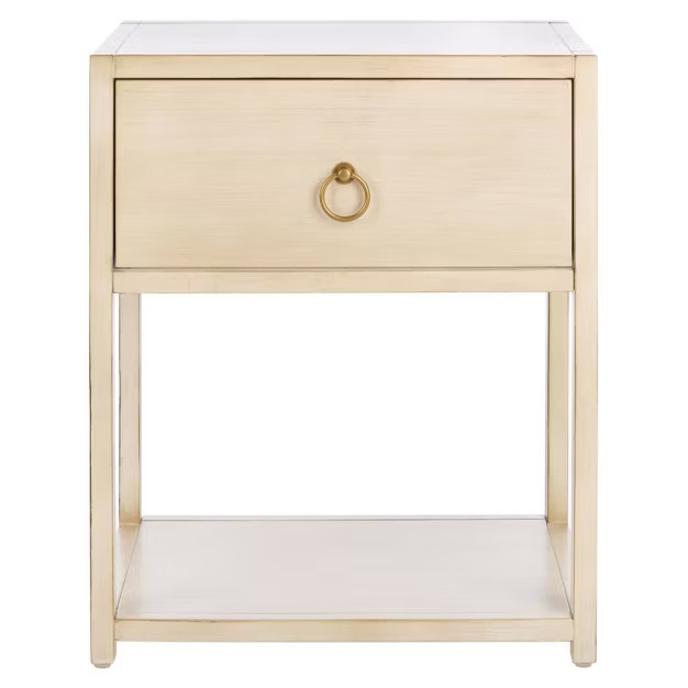 Yudi 1 Drawer 1 Shelf Nightstand - Safavieh | Target