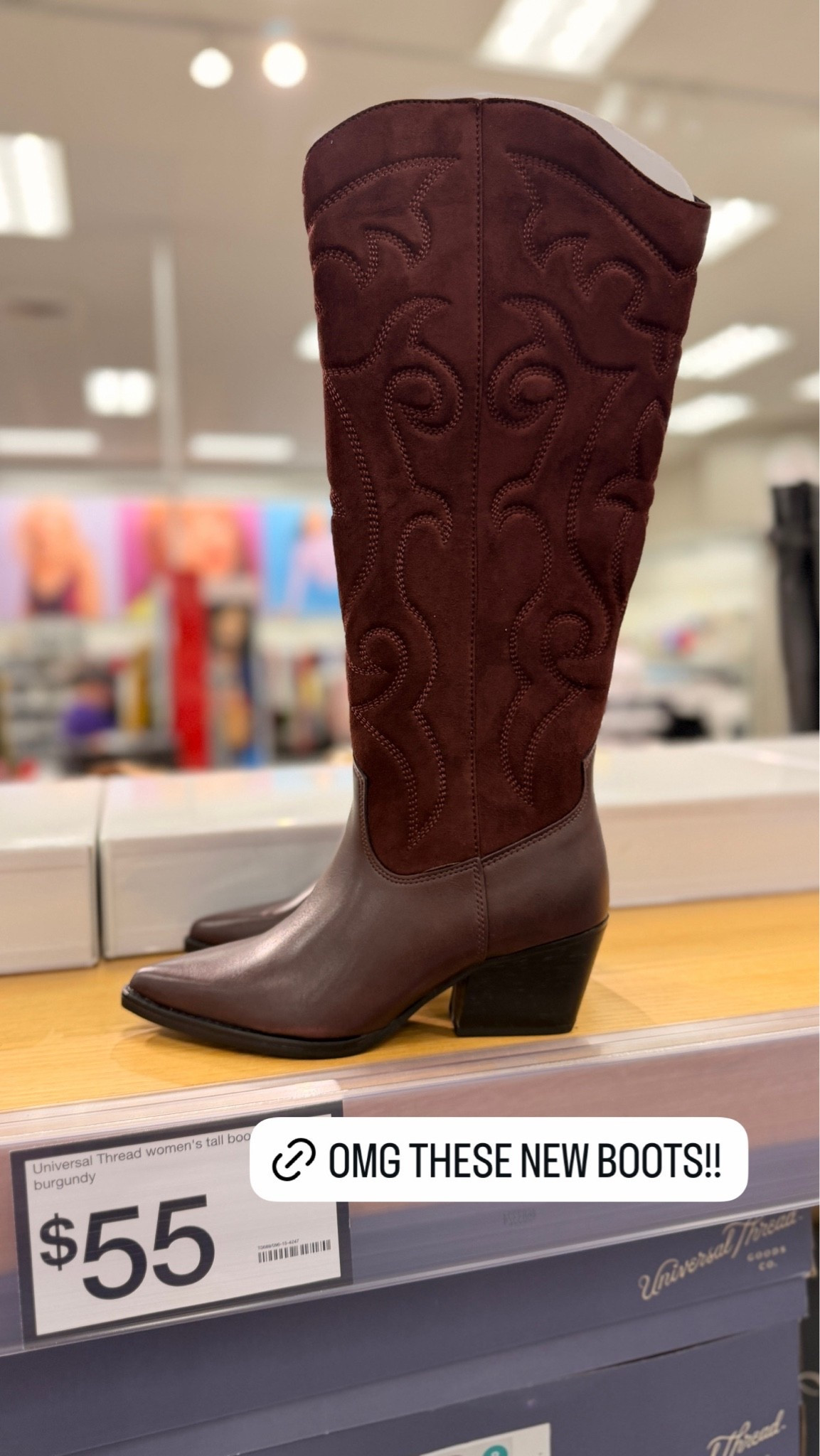 Target burgundy boots on sale
