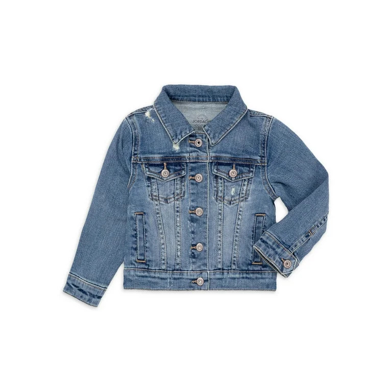 Jordache Baby Girls & Toddler Girls Destructed Denim Jacket (12M-5T) | Walmart (US)