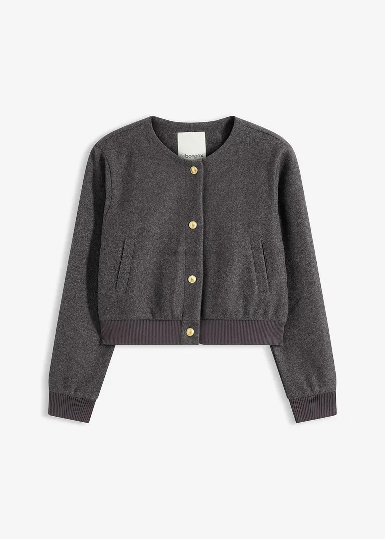 kurzer Blouson aus kuscheligem Bouclé | Bonprix DE