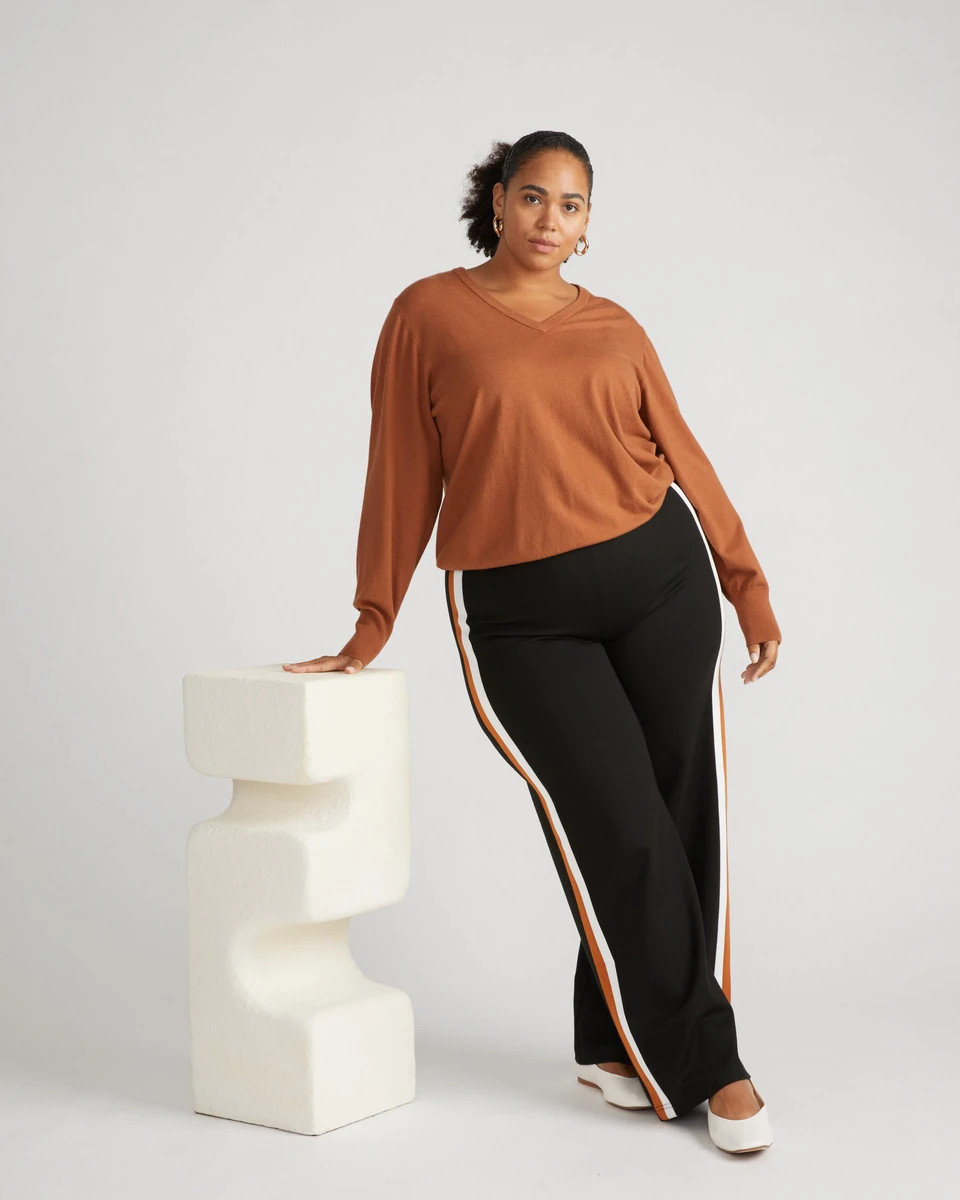 Savvy Fine Knit V Sweater | Universal Standard