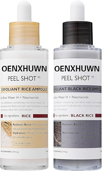Peel Shot Glow Rice Ampoule Duo Set Day & Night, | Gentle Peel + Pore Minimizing & Deep Hydration... | Amazon (US)