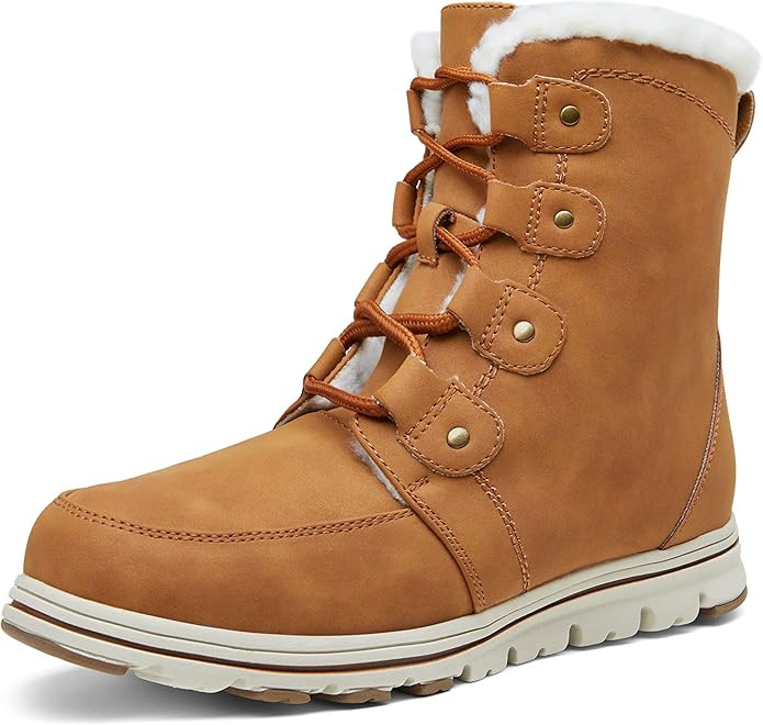 VEPOSE Women's Winter Snow Ankle Boots Windbreak Warm Booties Waterproof | Amazon (US)