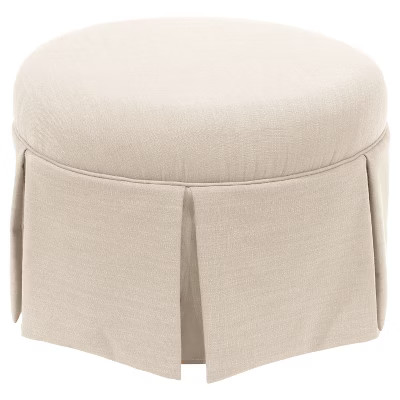 Skyline Furniture Round Skirted Ottoman | Target